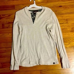 White sweater knit long sleeve